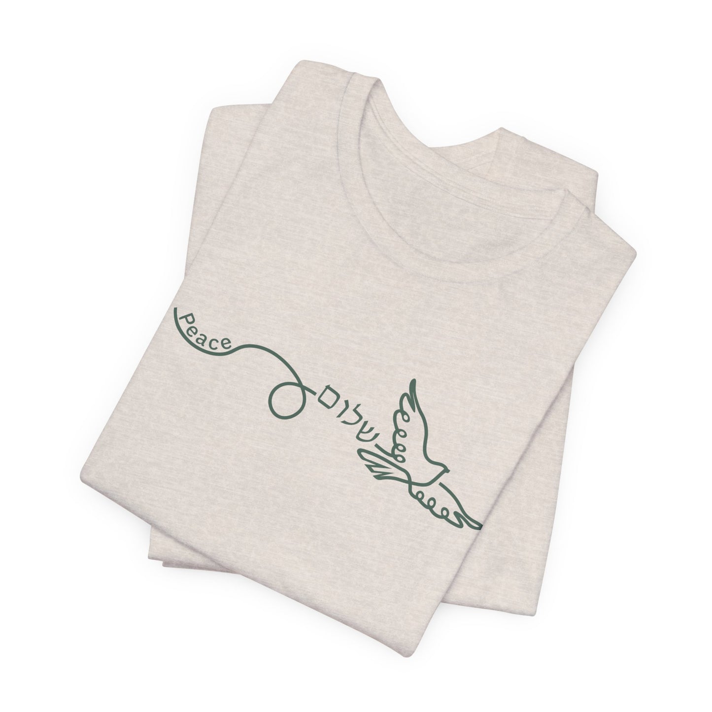 Shalom Dove Tee | Hebrew Peace Christian Graphic T-Shirt