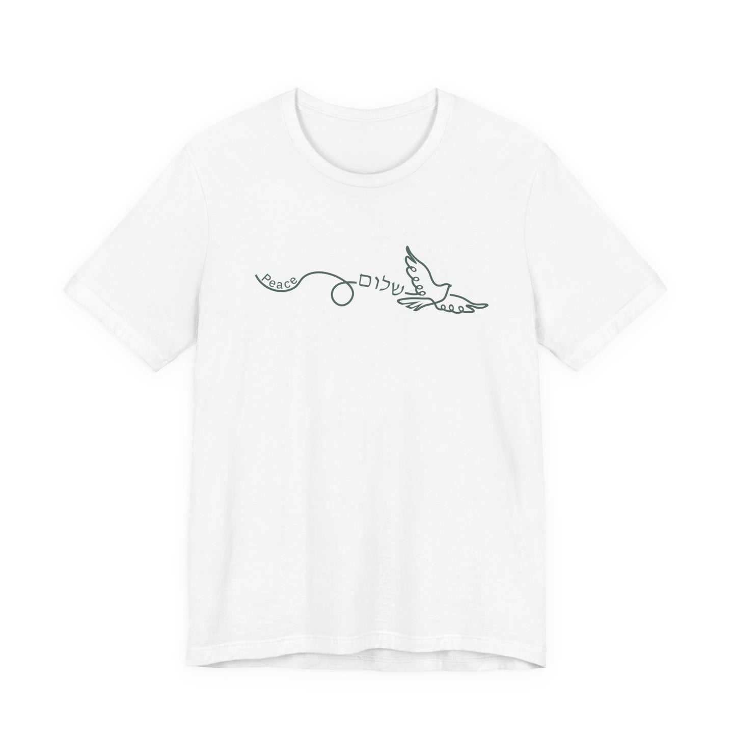 Shalom Dove Tee | Hebrew Peace Christian Graphic T-Shirt