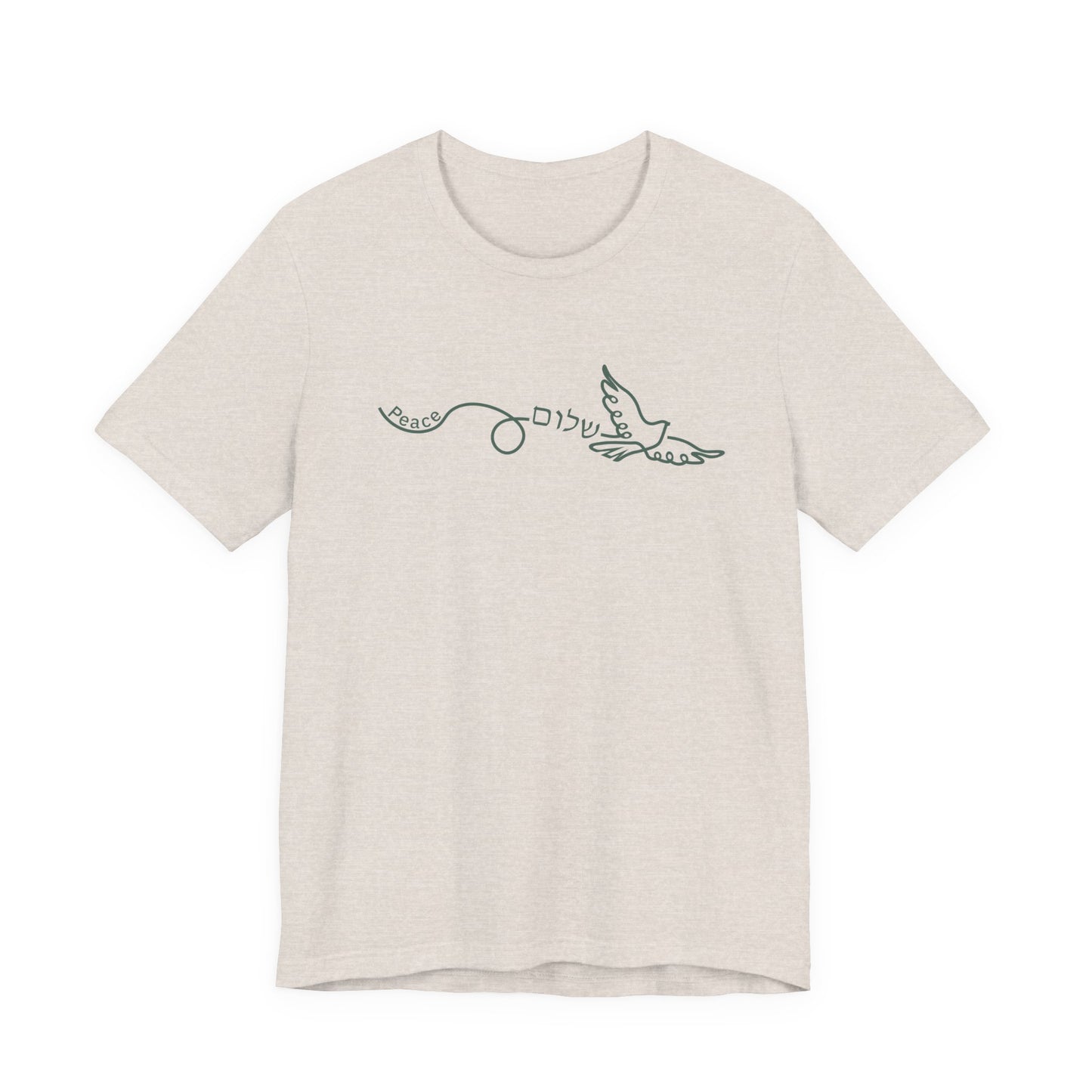 Shalom Dove Tee | Hebrew Peace Christian Graphic T-Shirt