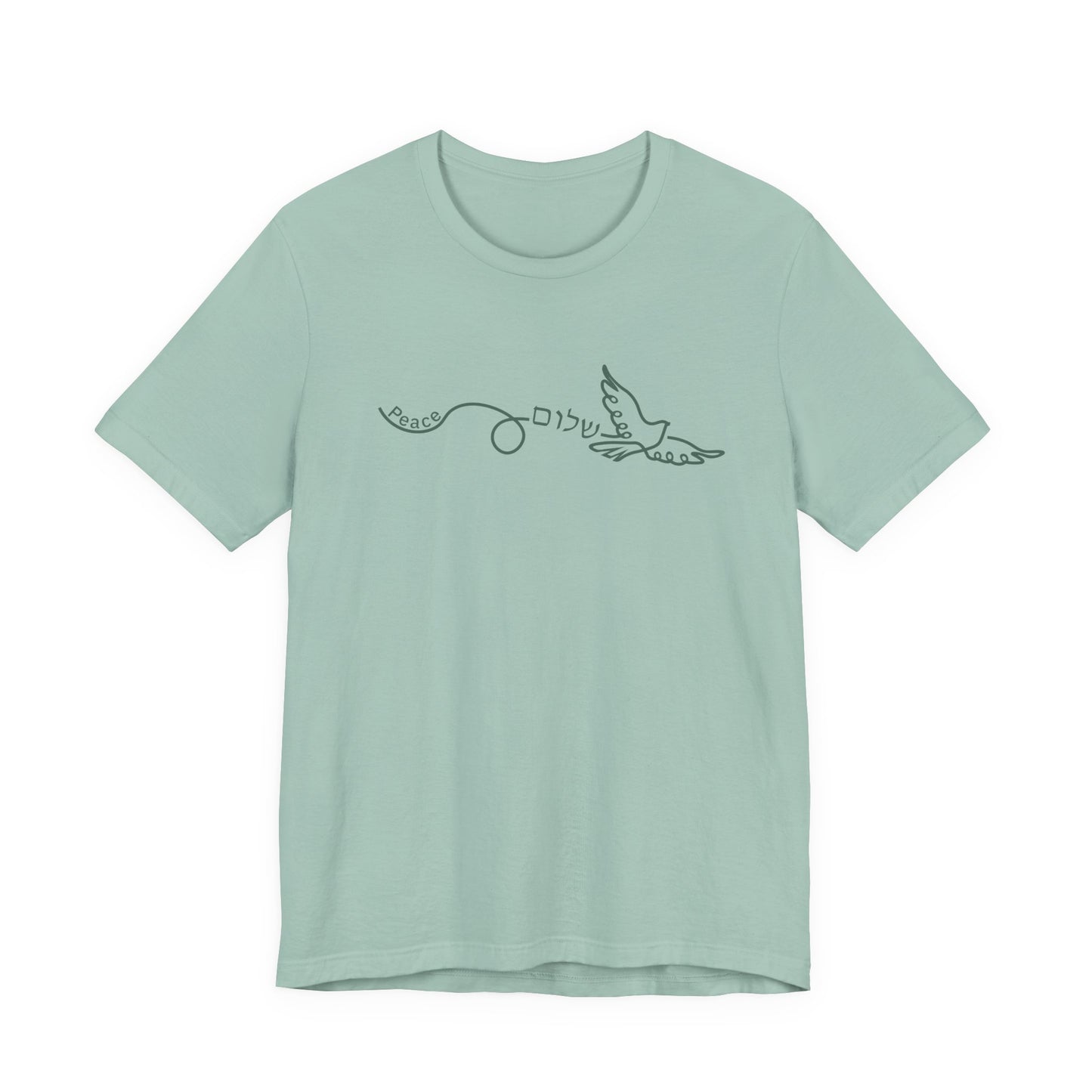 Shalom Dove Tee | Hebrew Peace Christian Graphic T-Shirt